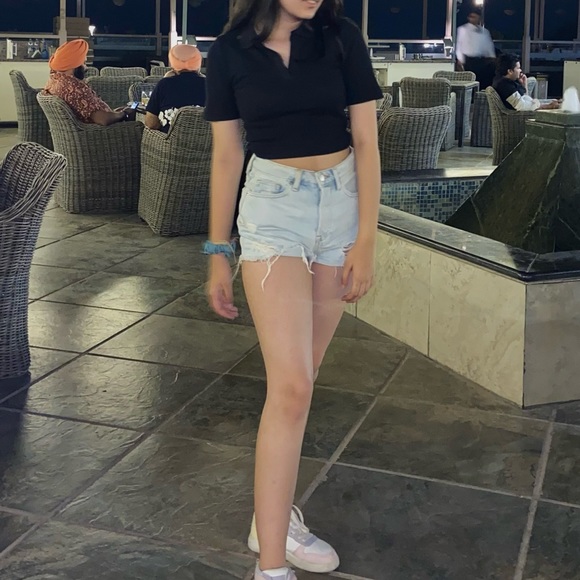 Tops - Black crop top